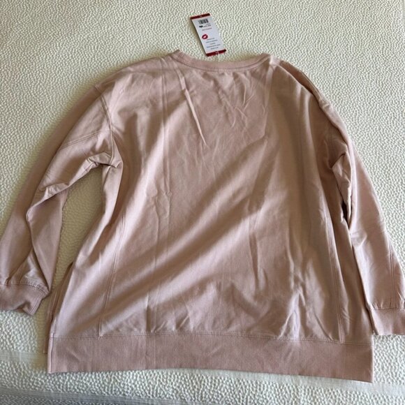 Wildfox Statement Sweathsirt But First Cocktails Blush Pink Sz XL - Picture 5 of 13